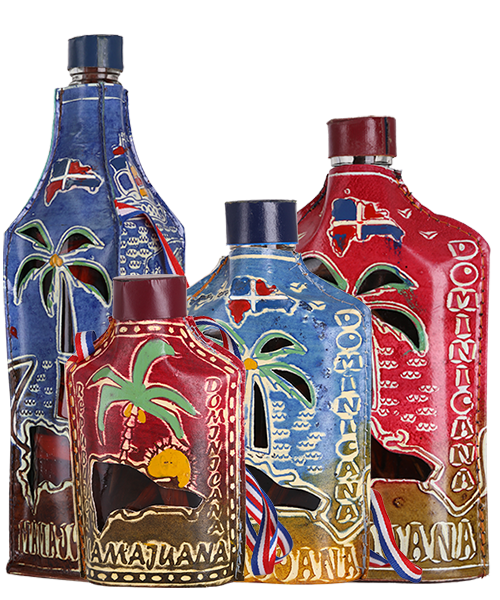 Mamajuana Forrada en Cuero Sabor Dominicano